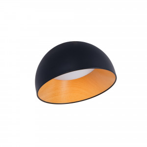 Lampada da soffitto LED obliqua CCT 12W - Effetto legno - ø35cm