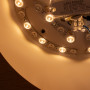 Lampada da soffitto LED obliqua CCT 24W - Effetto legno - ø50cm