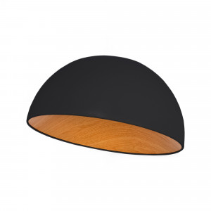 Lampada da soffitto LED obliqua CCT 24W - Effetto legno - ø50cm