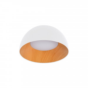 Lampada da soffitto LED CCT 12W - Effetto legno - ø35cm