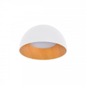 Lampada da soffitto LED CCT 12W - Effetto legno - ø35cm