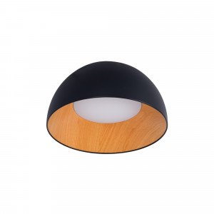 Lampada da soffitto LED CCT 12W - Effetto legno - ø35cm