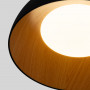 Lampada da soffitto LED obliqua CCT 12W - Effetto legno - ø35cm