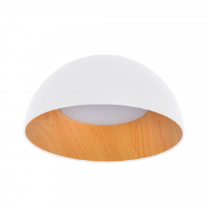 Lampada da soffitto LED CCT 24W - Effetto legno - ø50cm