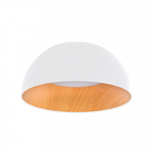 Lampada da soffitto LED CCT 24W - Effetto legno - ø50cm