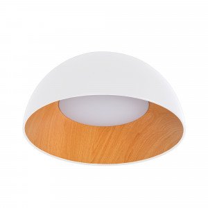 Lampada da soffitto LED CCT 24W - Effetto legno - ø50cm