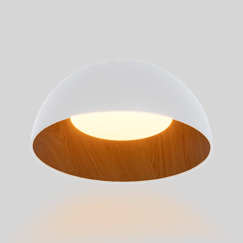 Lampada da soffitto LED CCT 24W - Effetto legno - ø50cm