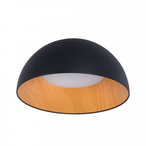 Lampada da soffitto LED CCT 24W - Effetto legno - ø50cm