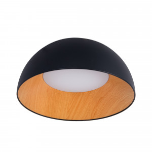 Lampada da soffitto LED CCT 24W - Effetto legno - ø50cm