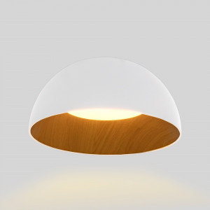 Lampada da soffitto LED CCT 24W - Effetto legno - ø50cm