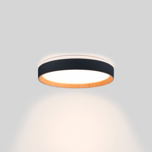 Lampada da soffitto CCT 24W LED - Effetto legno - Ø40cm