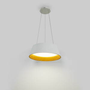 Lampada a sospensione LED CCT 24W - Effetto legno - ø46cm