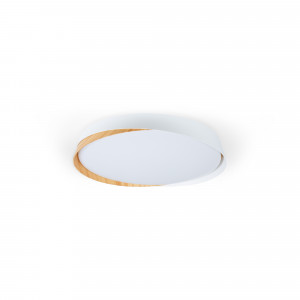 Plafoniera LED CCT 24W - Effetto legno - ø40cm - IP22