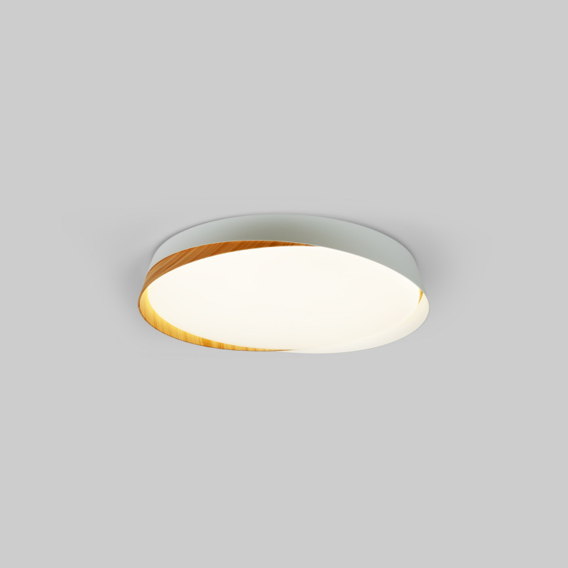 Plafoniera LED CCT 24W - Effetto legno - ø40cm - IP22