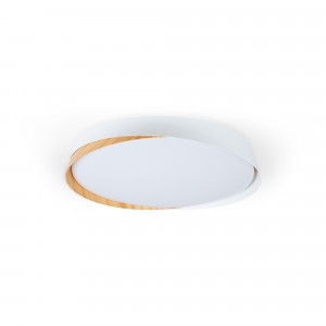 Plafoniera LED CCT 36W - Effetto legno - ø50cm - IP22