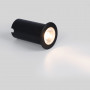 Faro LED incasso a pavimento - 10W - Bianco caldo - IP67 - Nero