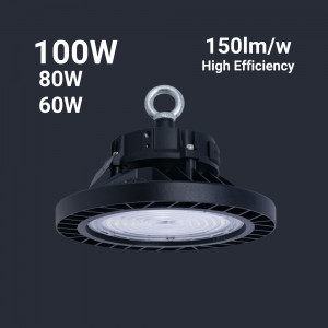 Campana LED industriale - 100W - PHILIPS Lumileds - Driver LIFUD - 5000K - IP65 - 5 anni di garanzia