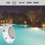 Faretto LED per piscina 12V AC - 24W - Tenuta stagna IP68