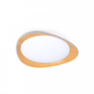 Lampada da soffitto LED CCT 24W - Effetto legno - Ø45cm