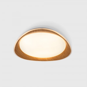 Lampada da soffitto LED CCT 24W - Effetto legno - Ø45cm