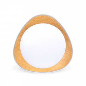 Lampada da soffitto LED CCT 24W - Effetto legno - Ø45cm