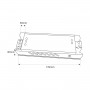 dimensioni Alimentazione Slim 100W 24V - 4,1A - Alta efficienza - IP20