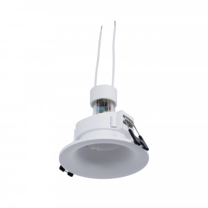 KIT Anello da incasso Ø86mm (bianco) + Lampadina GU10 5,4W + Portalampada