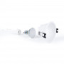 KIT Anello da incasso Ø93mm (bianco) + Lampadina GU10 5,4W + Portalampada