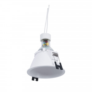 KIT Anello da incasso Ø93mm (bianco) + Lampadina GU10 5,4W + Portalampada