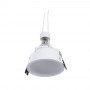 KIT Anello da incasso Ø93mm (bianco) + Lampadina GU10 5,4W + Portalampada