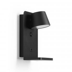 lampade da parete con porta USB "BASKOP W" - 6W - Base di ricarica wireless