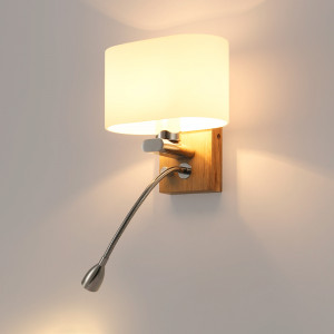 Applique con lampada da lettura LED "Arti" - E27 + 3W