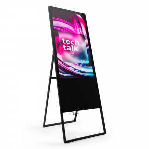 Totem pubblicitario pieghevole LCD Full HD da 43" - Android - Interno | totem pubblicitari