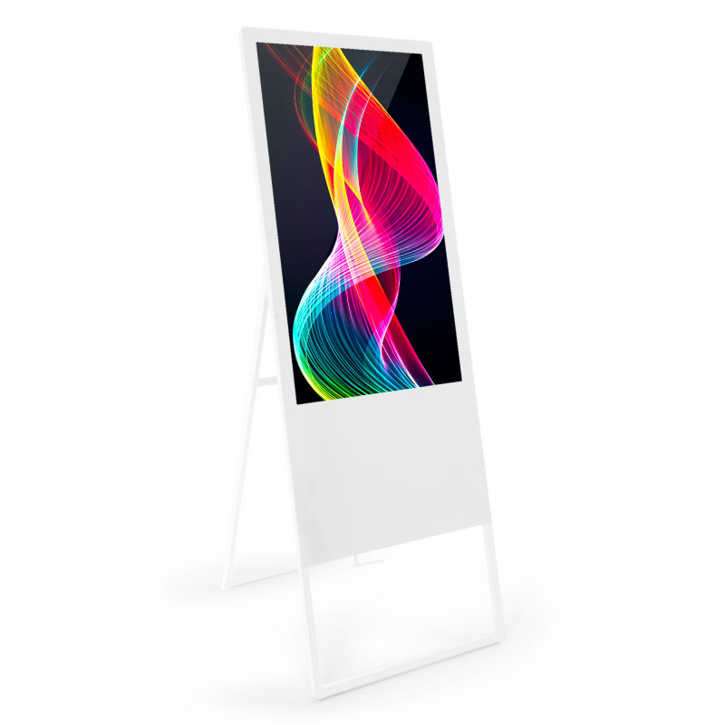 Totem pubblicitario pieghevole LCD Full HD da 43" - Android - Interno | totem pubblicitari