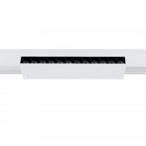 Faretto lineare orientabile per guida magnetica 48V- 12W - 4000K - Chip OSRAM - UGR18 - Bianco | illuminazione a binario design