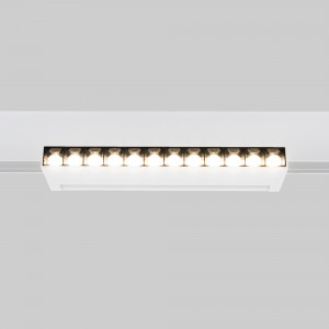 Faretto lineare orientabile per guida magnetica 48V- 12W - 4000K - Chip OSRAM - UGR18 - Bianco | illuminazione a binario design