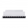 Faretto lineare orientabile per guida magnetica 48V- 12W - 4000K - Chip OSRAM - UGR18 - Bianco | illuminazione a binario design