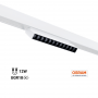 Faretto lineare orientabile per guida magnetica 48V- 12W - 4000K - Chip OSRAM - UGR18 - Bianco | illuminazione a binario design