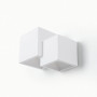 Applique da parete in gesso "Cube" - 2 x G9 | lampade da parete