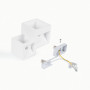 Applique da parete in gesso "Cube" - 2 x G9 | lampade da parete