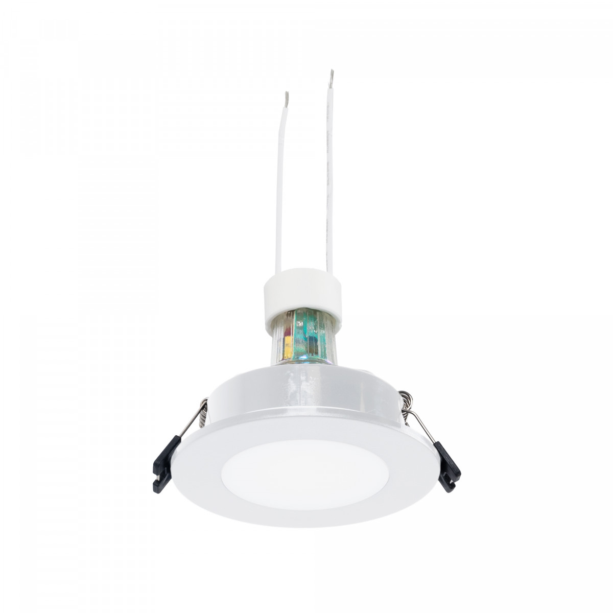 KIT Faretto da incasso a tenuta stagna Ø93mm (bianco) + lampadina GU10 5,4W + portalampada | faretti da incasso LED