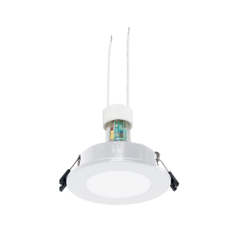 KIT Faretto da incasso a tenuta stagna Ø93mm (bianco) + lampadina GU10 5,4W + portalampada | faretti da incasso LED