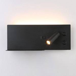 Lampada da lettura con porta USB "Kerta" (destra) - Doppia illuminazione - 3W+7W