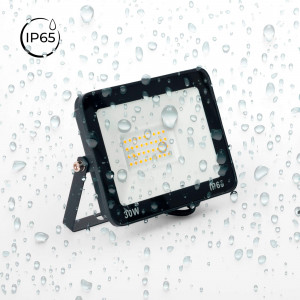 Faro LED esterno 30W - 95lm/W - IP65 - Nero | fari a led per esterno