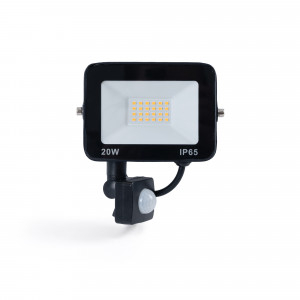 Faro LED esterno con sensore di movimento PIR - 20W - IP65 | fari led con sensore di movimento