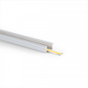 Profilo in alluminio da incasso per striscia LED ≤ 15 mm - 18,5x12 mm - 2 metri