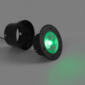 Segnapassi da esterno LED RGB 18W - 12V DC - IP67 - Ø15cm - 30º