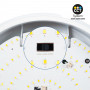 Plafoniera LED a tenuta stagna / Luce di emergenza - CCT - Potenza regolabile 12W-16W - Ø31cm - IP65