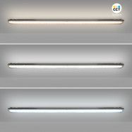 Plafoniera stagna LED/ Luce di emergenza - CCT - 120cm - Collegabile - 40W - IP65