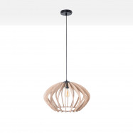 Lampada a sospensione in legno "Pili" - Ø 48cm - 1 x E27